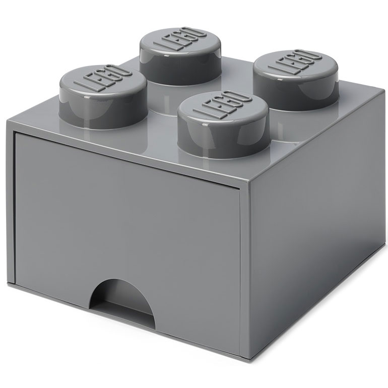 LEGO® Laatikko 4 Nuppia, Dark Stone Grey