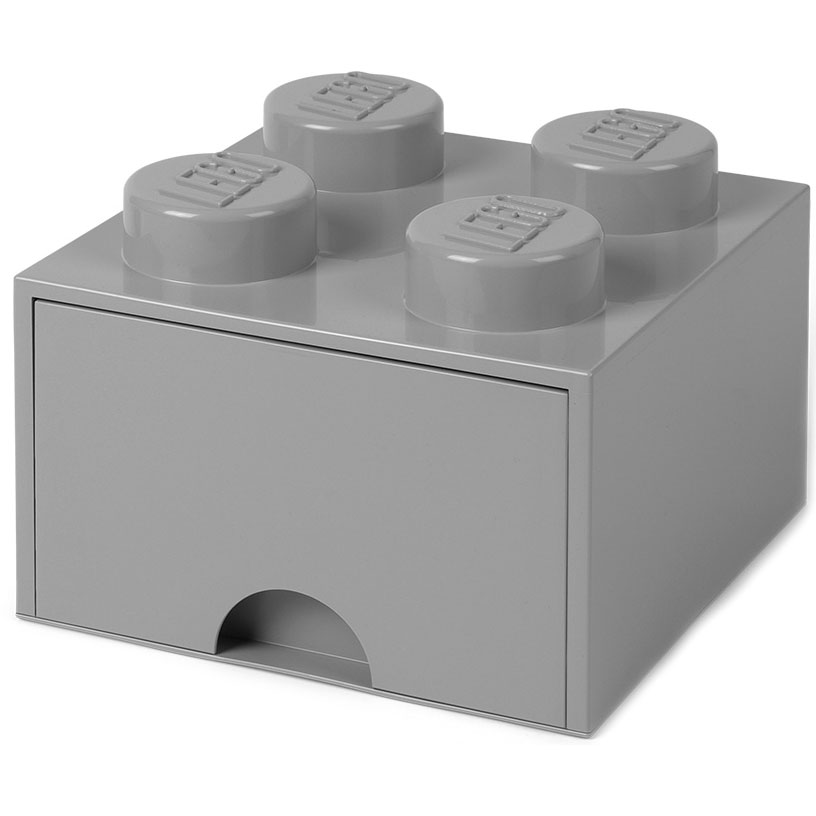 LEGO® Laatikko 4 Nuppia, Medium Stone Grey