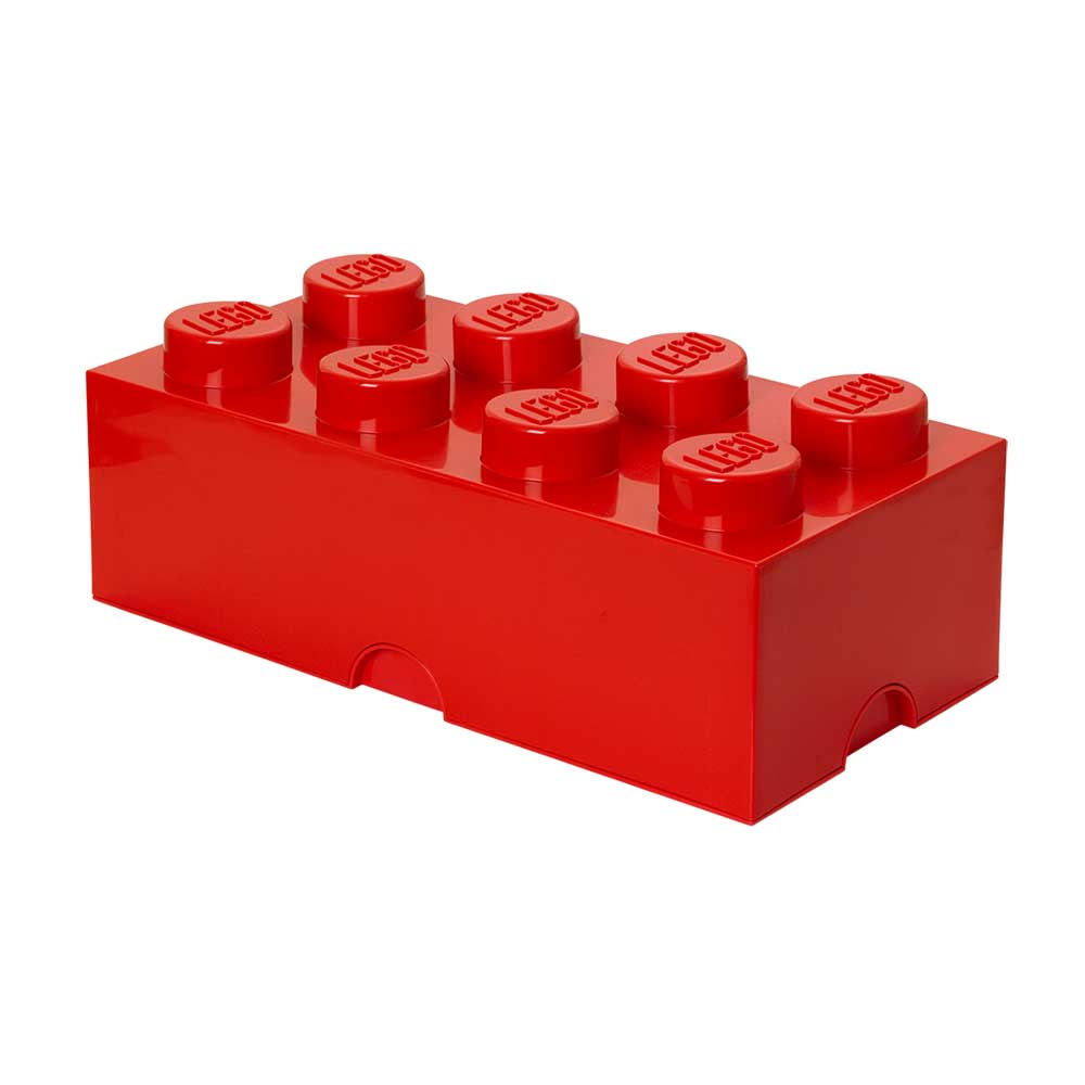 LEGO® Laatikko 8 Nuppia, Kirkkaanpunainen