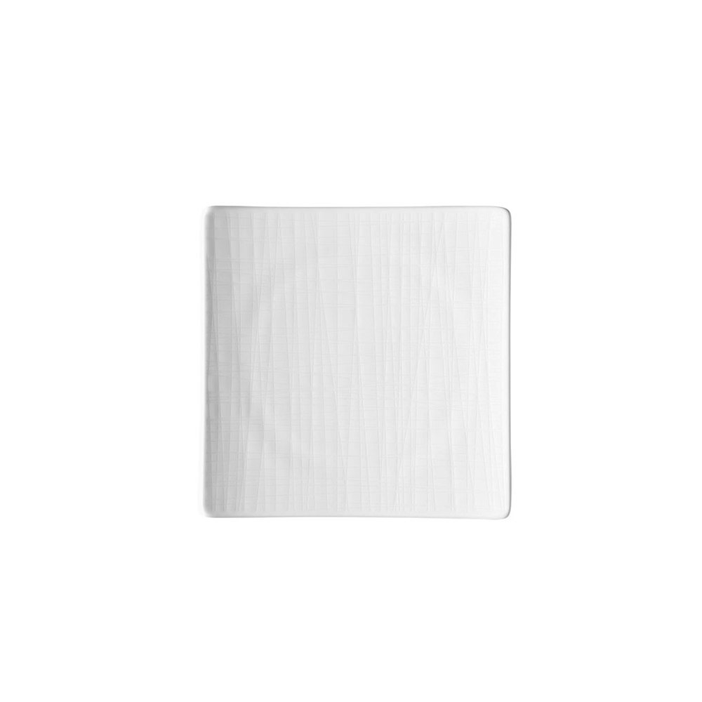 Mesh Relief Lautanen 17 cm, Valkoinen
