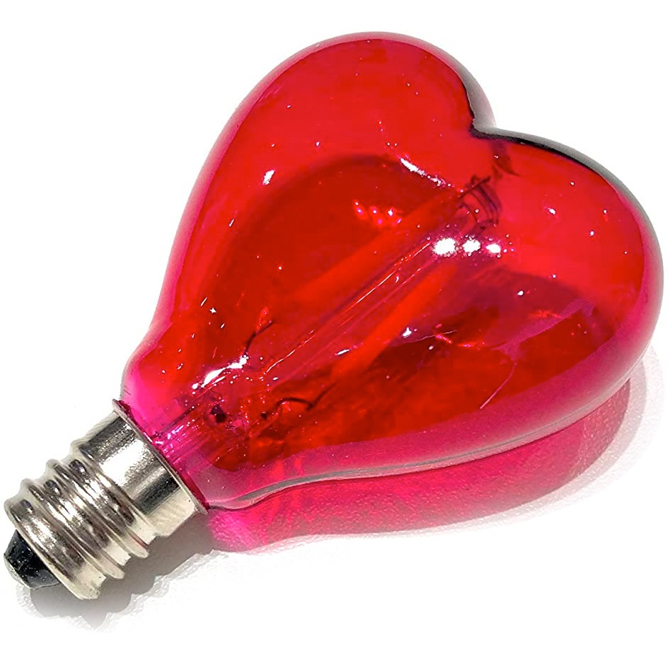 LED Valonlähde Mouse Lamp E14 1W Sydämenmuotoinen, Punainen