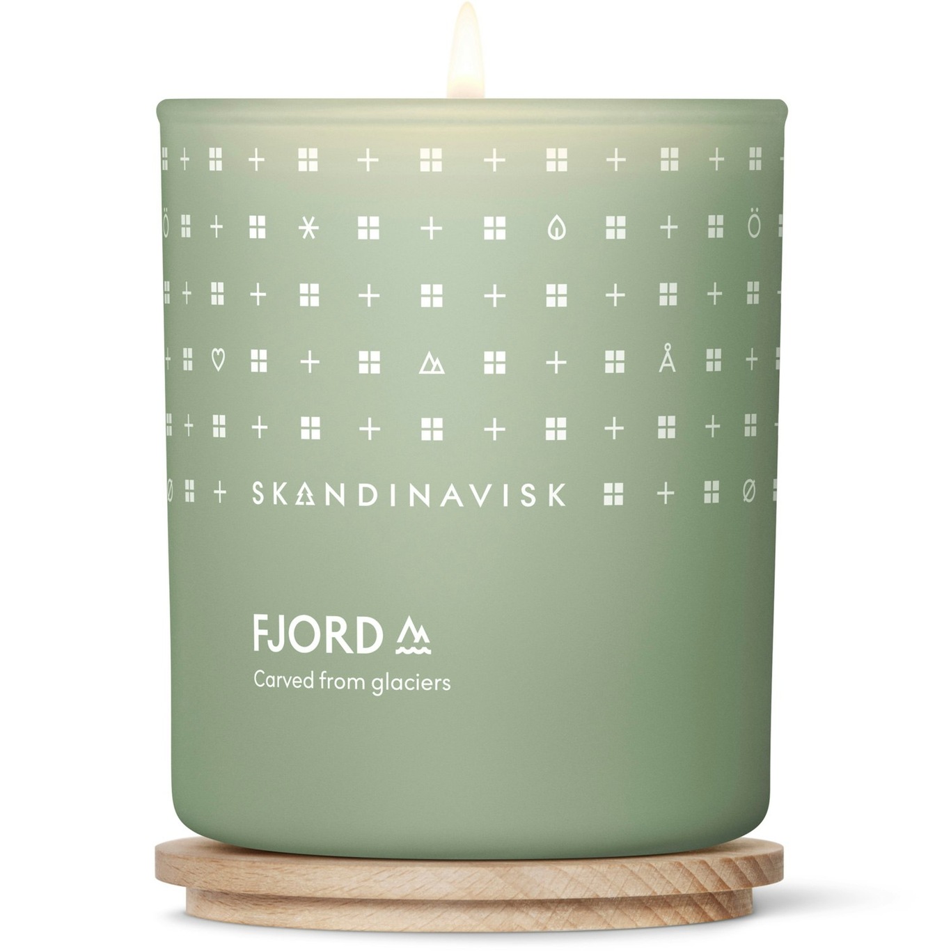 FJORD Scented Candle with Lid Tuoksukynttilä Light Green L
