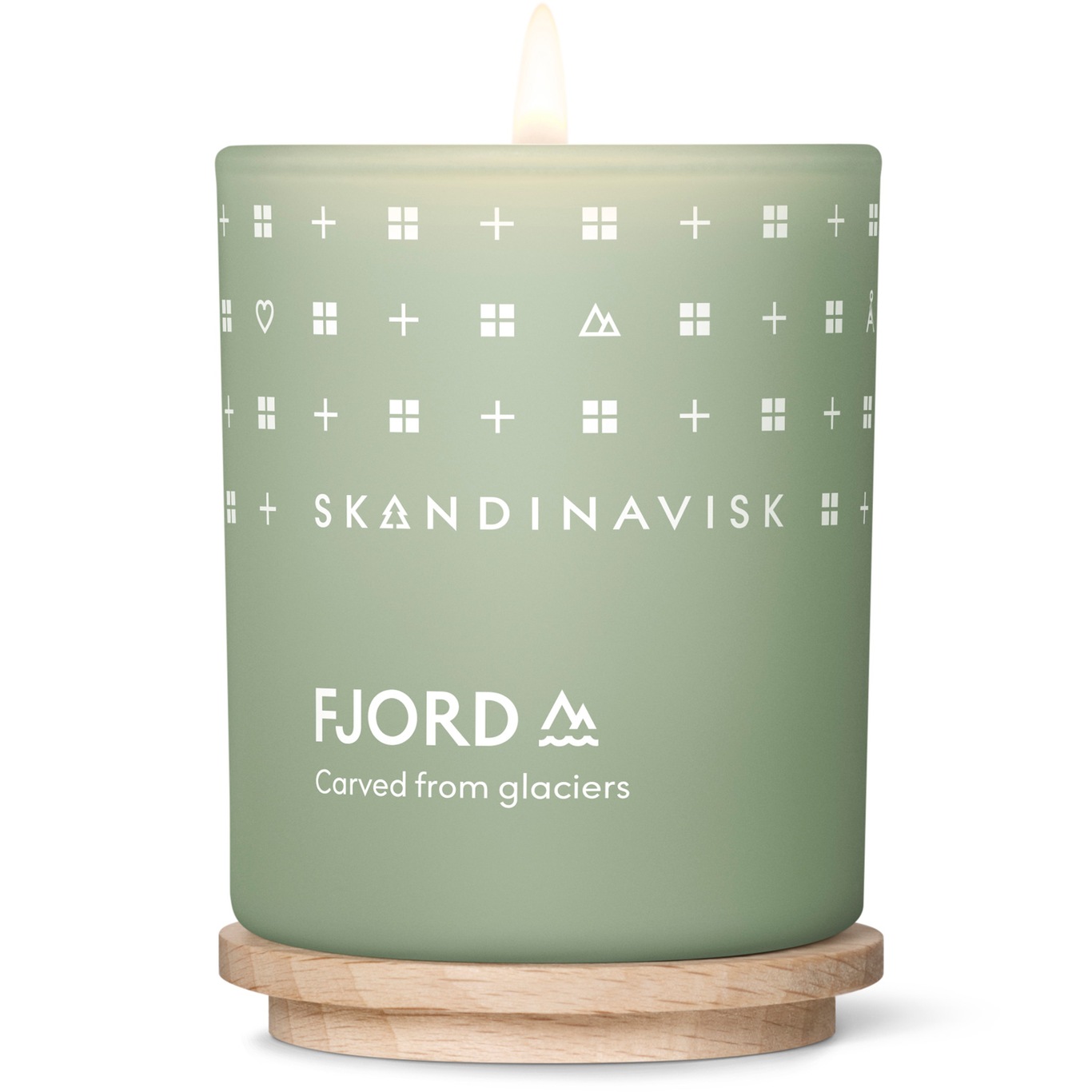 FJORD Scented Candle with Lid Tuoksukynttilä Light Green S