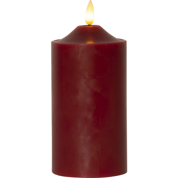 Flamme Pöytäkynttilä LED Punainen, 17 cm