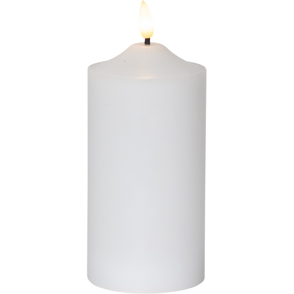 Flamme LED Pöytäkynttilä Valkoinen, 17 cm