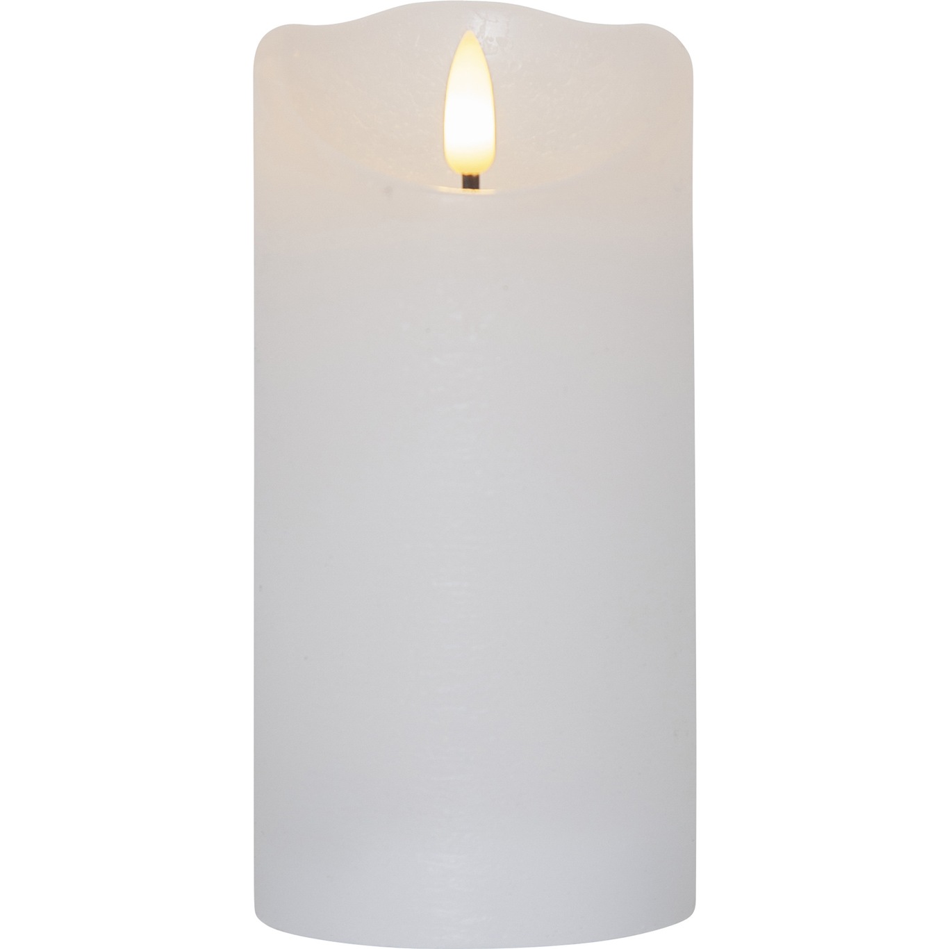 Flamme Rustic LED Pöytäkynttilä Valkoinen, 15 cm
