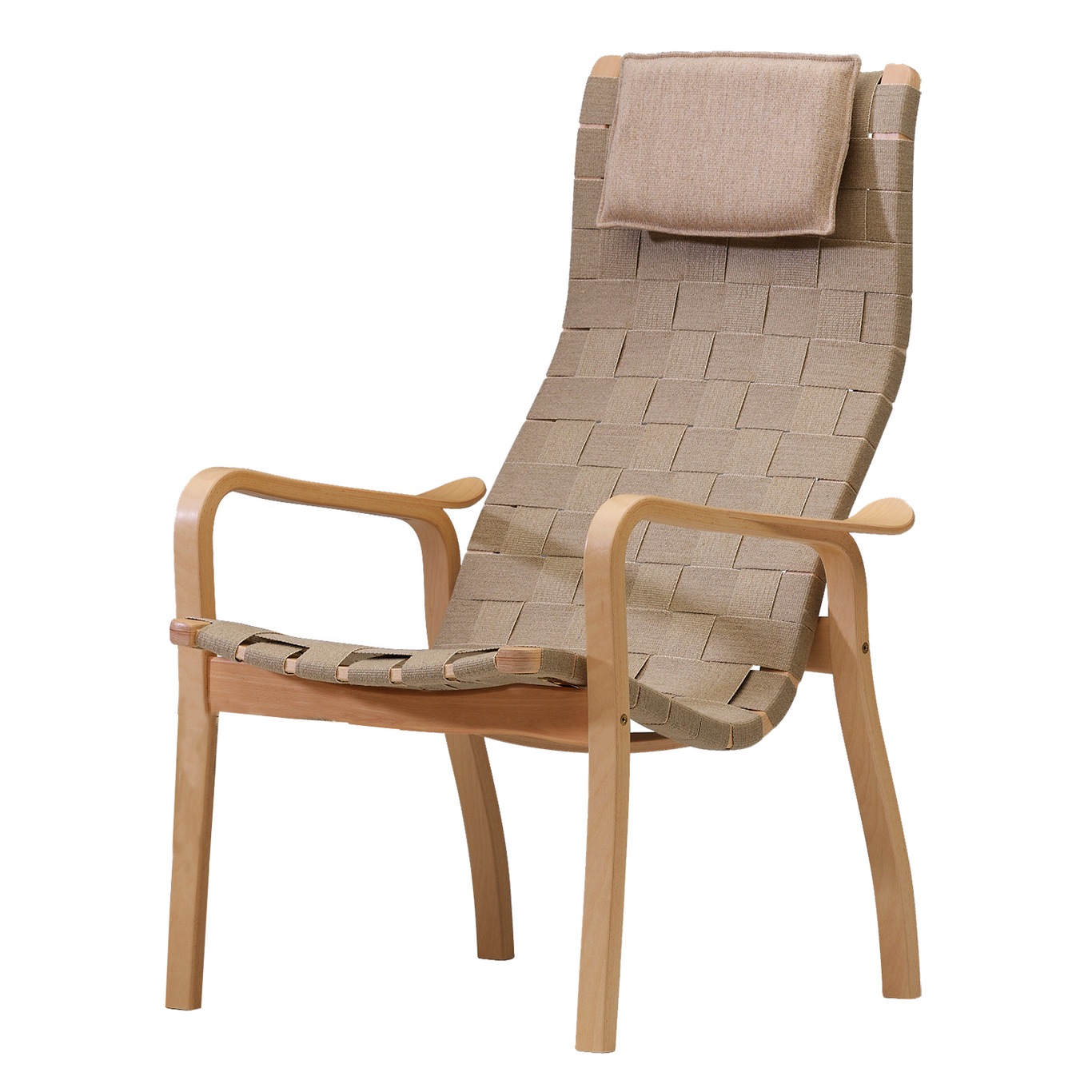 Primo Armchair High Back, Oiled Oak/Nature