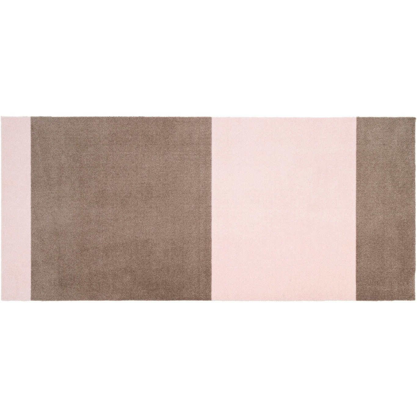 Stripes Matto Hiekanvärinen/Light Rose, 90x200 cm